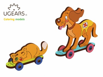 Ugears Kitty & Puppy - 4Kids