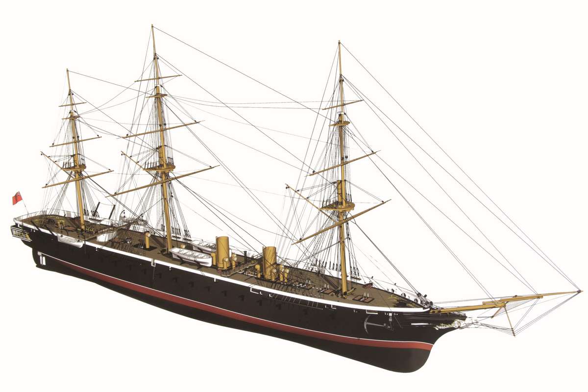 1:100 HMS Warrior - Wooden hull