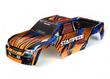 Traxxas 3620T Body Stampede 2WD VXL Orange & Blue Painted