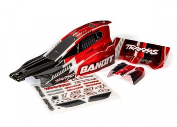 Traxxas 2450 Body Bandit Black & Red Painted