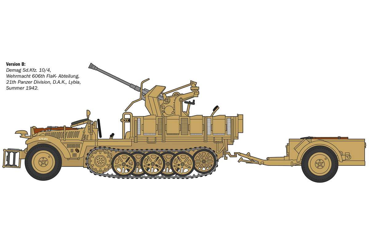 1:35 Sd.Kfz 10/4 with flak 30 and crew