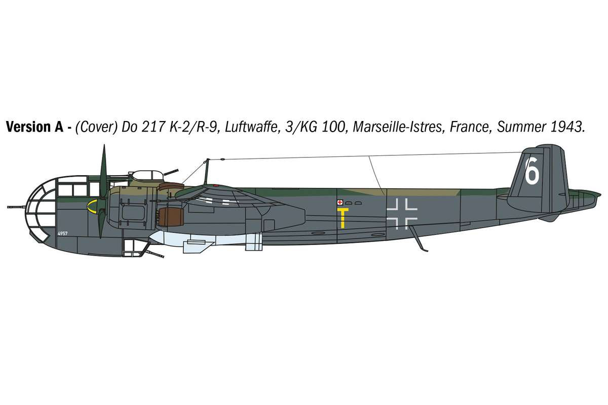 1:72 Donier DO-217 K1/K2 with Fritz-X guided bombs