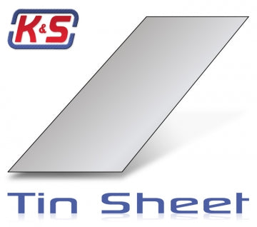 K&S 275 - Tin sheet metal 0.013 4x10 (6pcs)