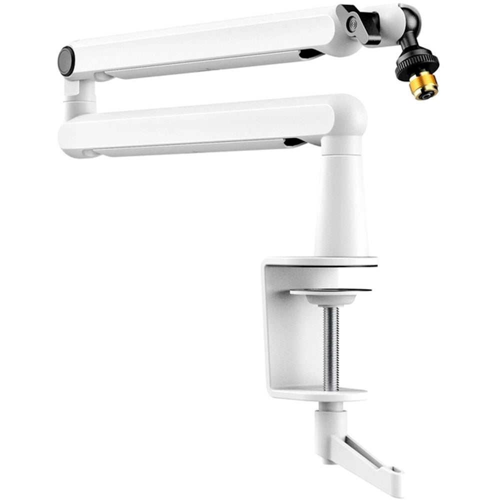 FIFINE BM88 Steady Full Metal High End Boom Arm Stand, White