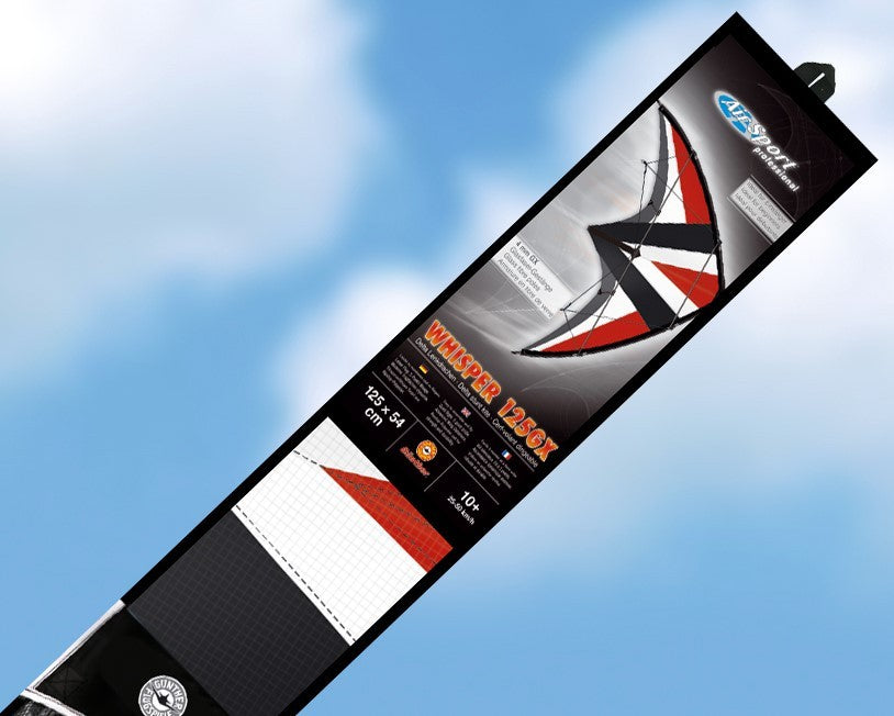 WHISPER 125 GX - Sport drage med spoler og linier - Ripstop materiale samt glasfiber