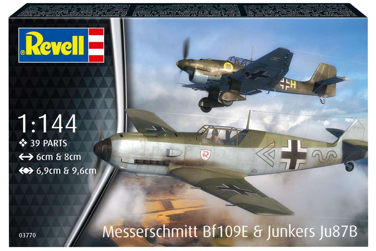 Messerschmitt Bf109E & Junkers Ju87B Stuka 1:144