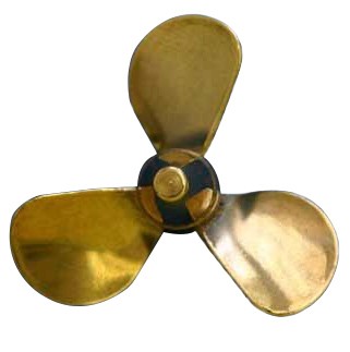 Brass Prop 3-blade Left 1.5 dia