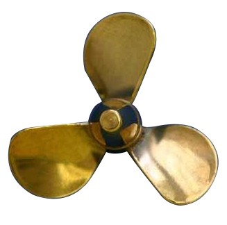 Brass Prop 3-Blade Left 1 dia