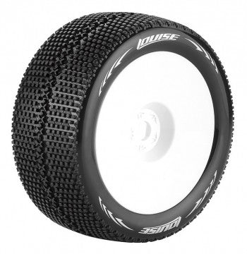 Tires & Wheels T-TURBO 1/8 Truggy Soft White 0-Offset (2 pcs.)