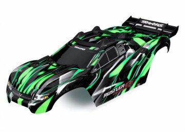 Traxxas 6749-GRN Body Rustler 4x4 Ultimate Green Complete Clipless