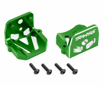 Traxxas 7760-GRN Motor Mounts Front & Rear Set Alu Green X-Maxx, XRT