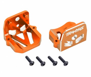 Traxxas 7760-ORNG Motor Mounts Front & Rear Set Alu Orange X-Maxx, XRT
