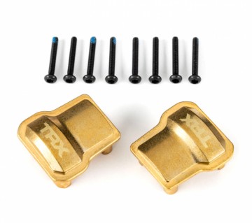 Traxxas 9787 Axle Cover Brass Front/Rear w/ Screws (2) TRX-4M
