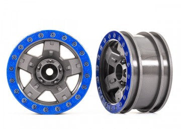 Traxxas 8180-BLUE Wheels TRX-4 Sport 2.2" Blue (2)