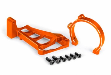 Traxxas 10262-ORNG Motor Mounts Front & Rear Set Alu Orange Maxx Slash
