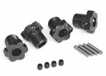 Traxxas 8654-GRAY Wheel Hubs Splined 17mm Gray (4)
