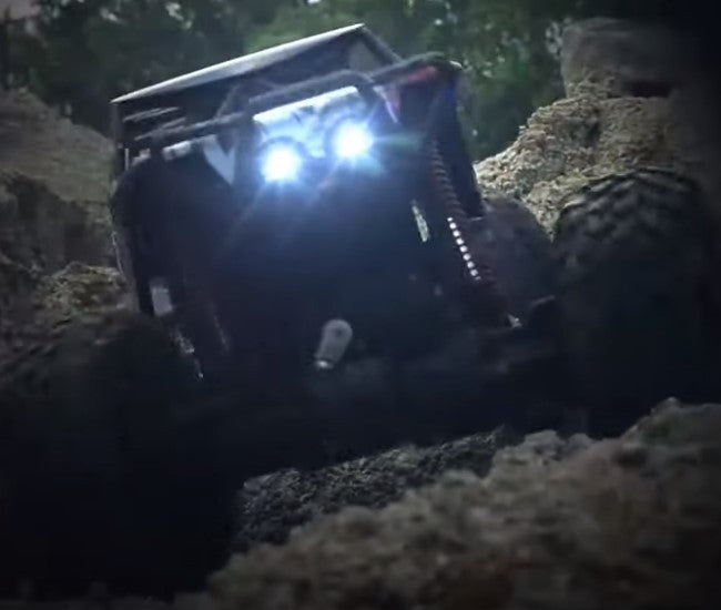 DEMO - Crazy Crawler 1:10 - large Remote-controlled off-roader w. LIGHTS