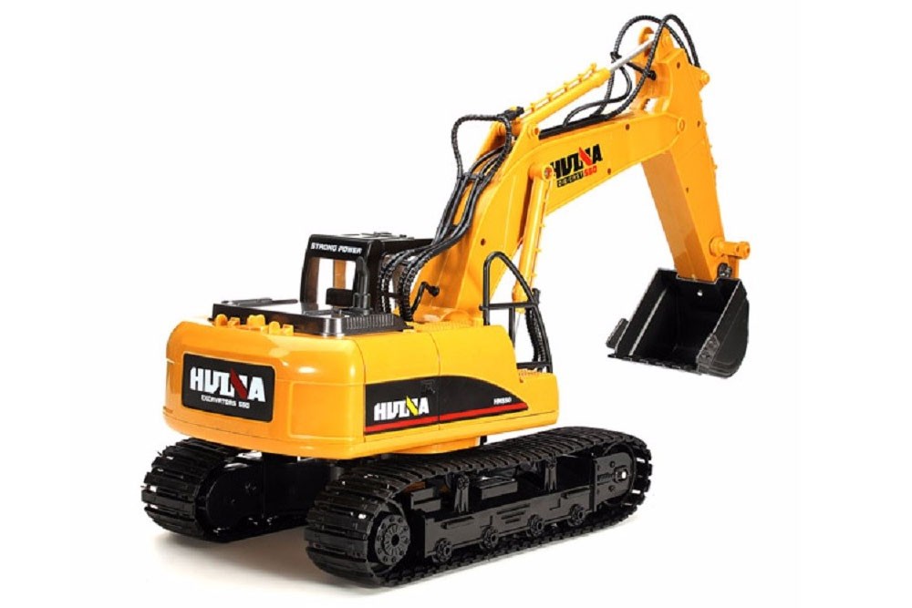 DEMO Remote-controlled excavator with many functions!