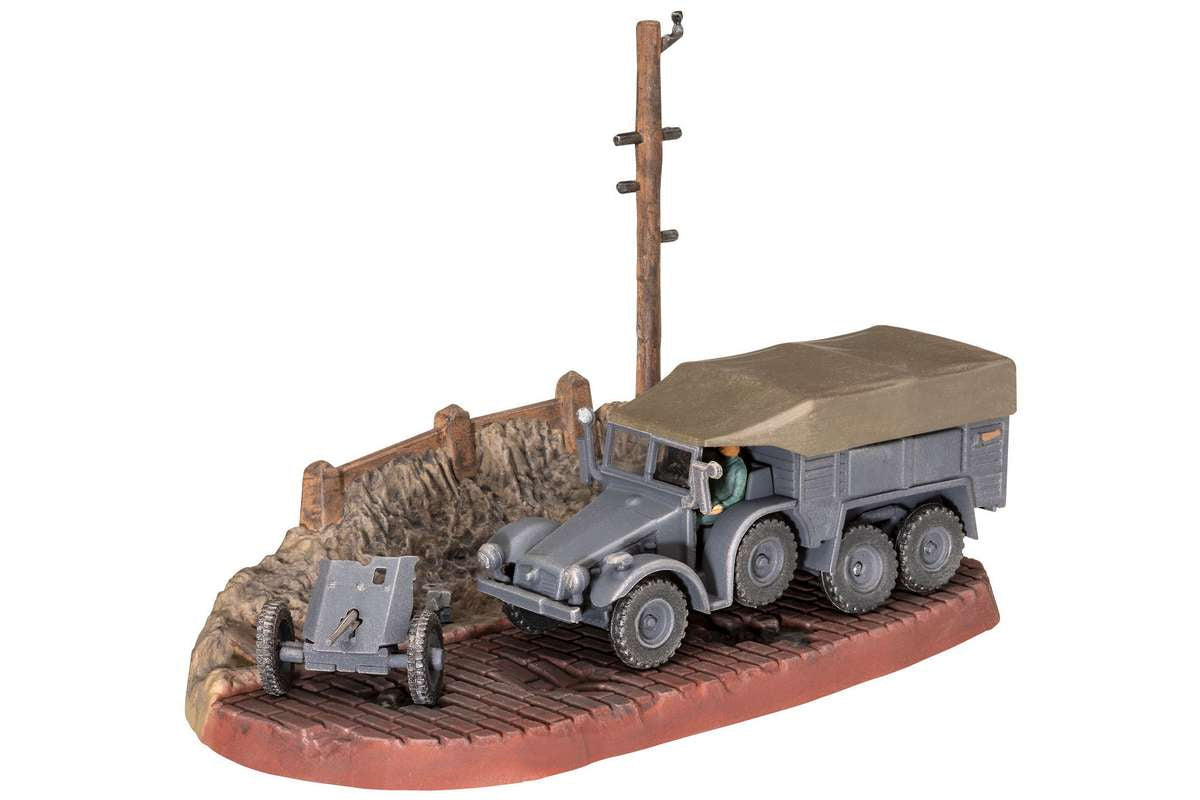 Starter kit Krupp Protze KFZ 69 w/3,7cm pak 1:76