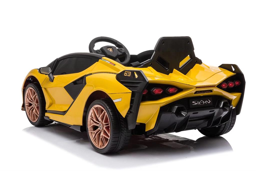 Lamborghini Sian 12V Yellow – Electric kids' car with 4x12V motors
