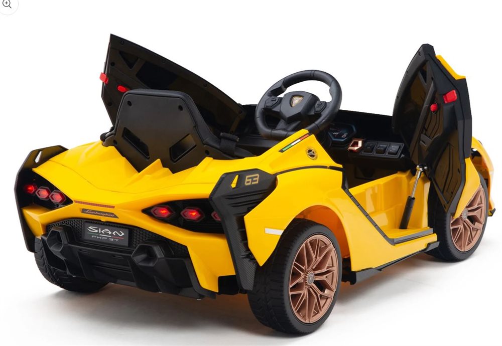 Lamborghini Sian 12V Yellow – Electric kids' car with 4x12V motors