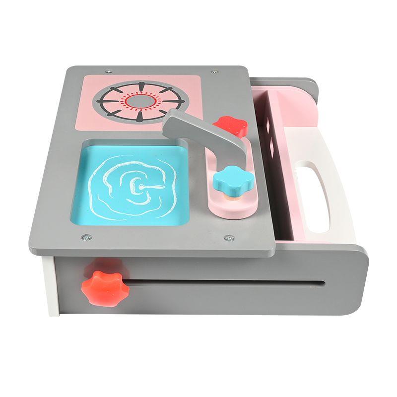 Elitetoys Kids Zone Foldable Play Kitchen – Pink