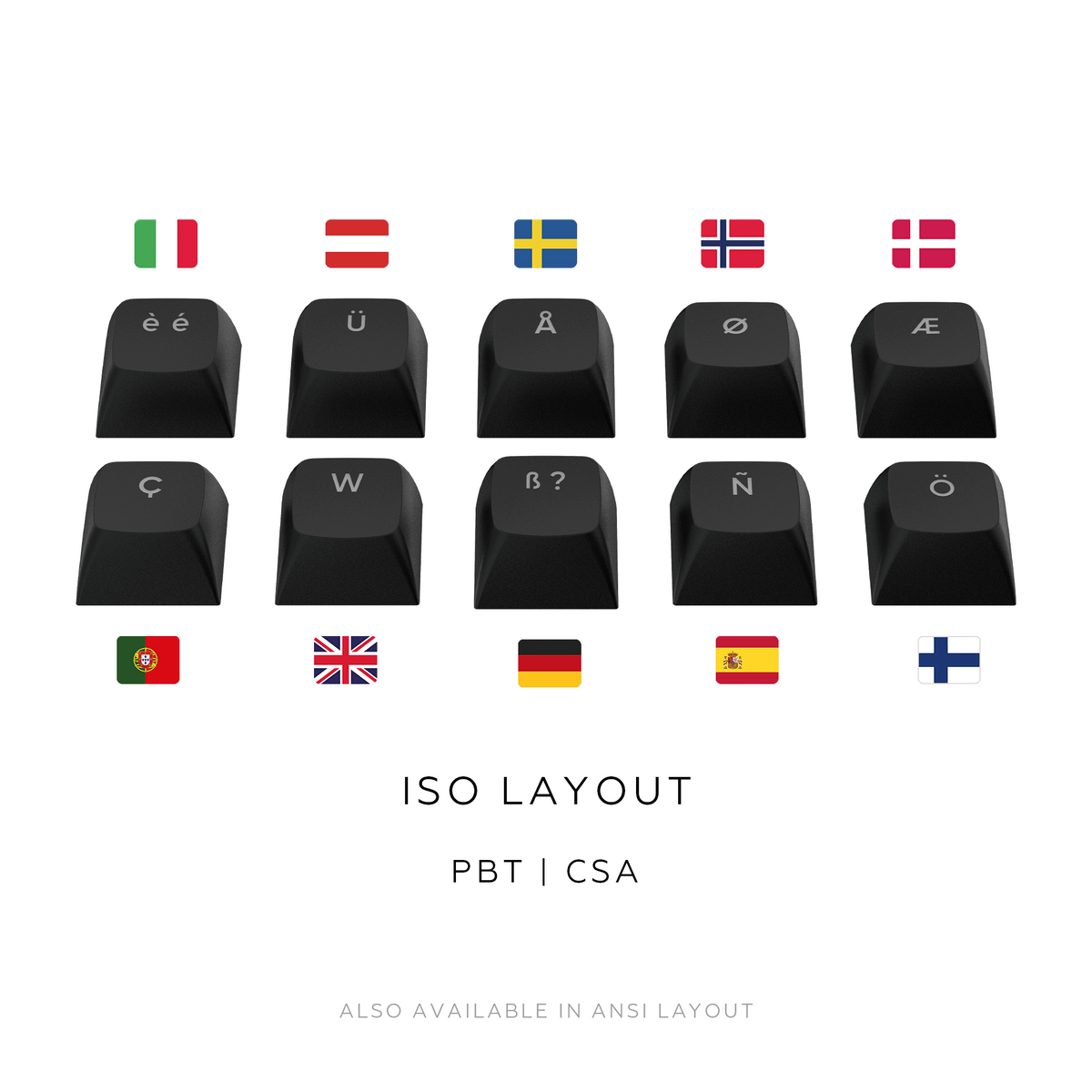 Dark Project ALU Terra Nostra Black - Wired Gaming Keyboard (ISO DE)