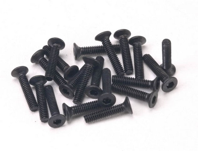 PN Racing M2x10 Countersunk Hardened Carbon Steel Hex Machine Screw (20pcs)