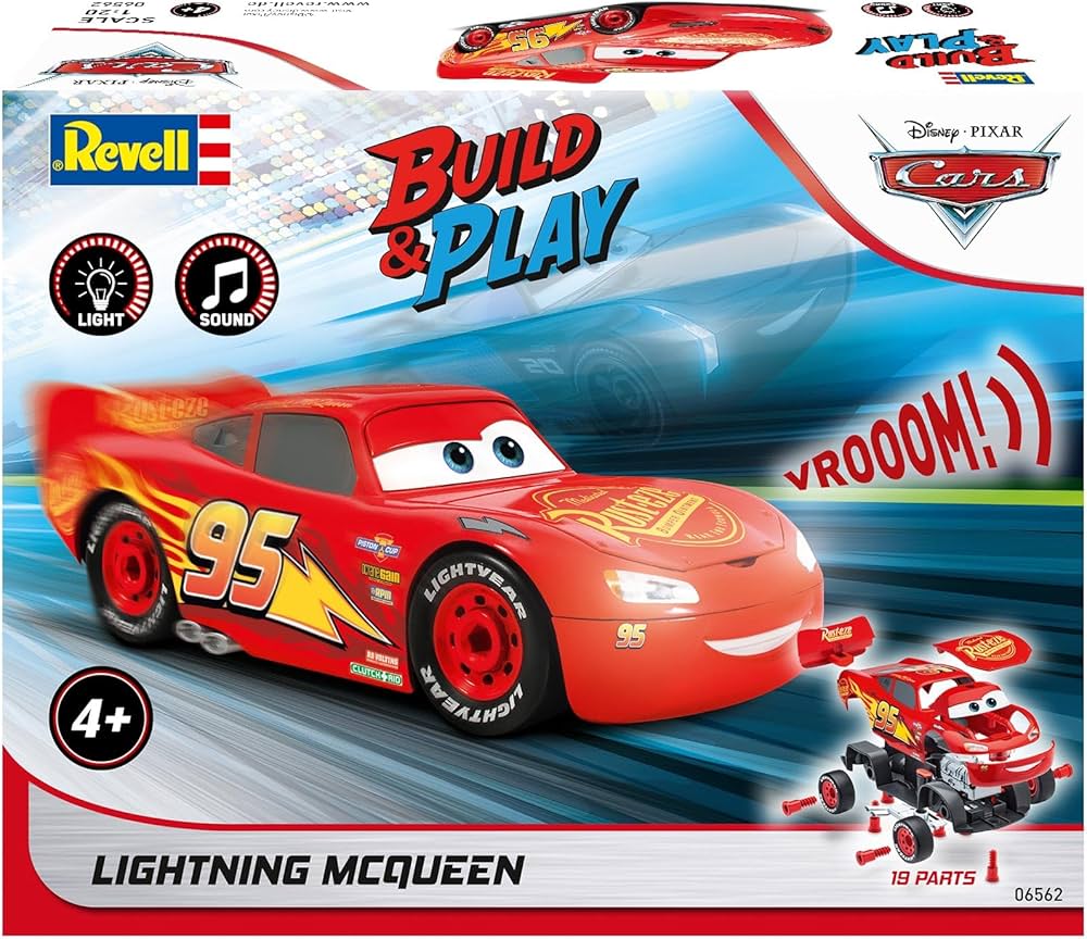 Revell Build & Play Lightning McQueen – Disney Cars with lights & sound (06562)