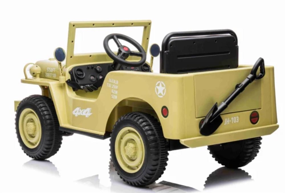 Azeno Desert Olive Electric car for kids, 4x12V