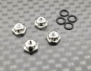 GL Racing 2mm Lock nuts (Silver colour) - 4pcs