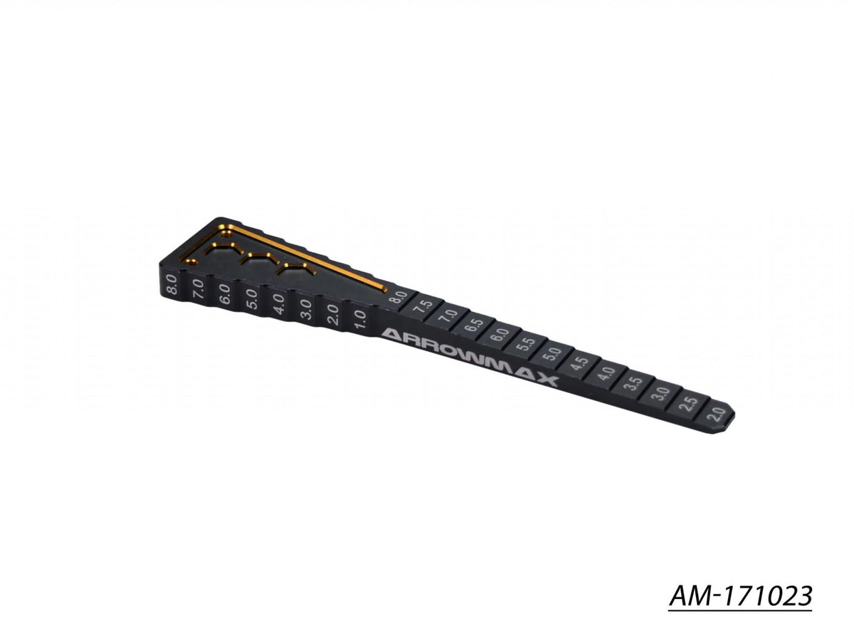 ARROWMAX AM171023 - Arrowmax Ultra Step Ride Height / Droop Gauge TC Black Golden