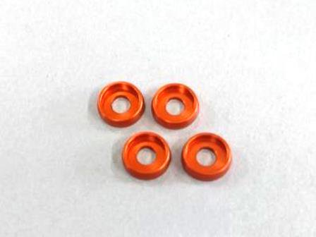 AUTOMODEL AMR-027OR - M4 Flat Head Washer 4 Orange