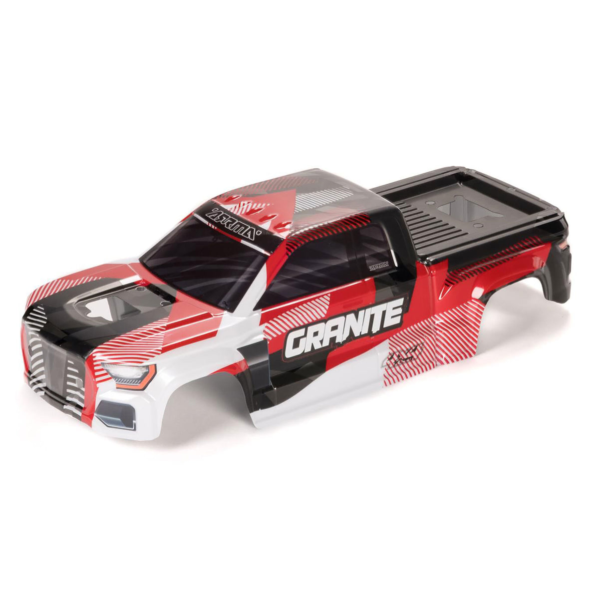 GRANITE 4X4 Clipless Painted Decaled Trimmed Body (Red/White)