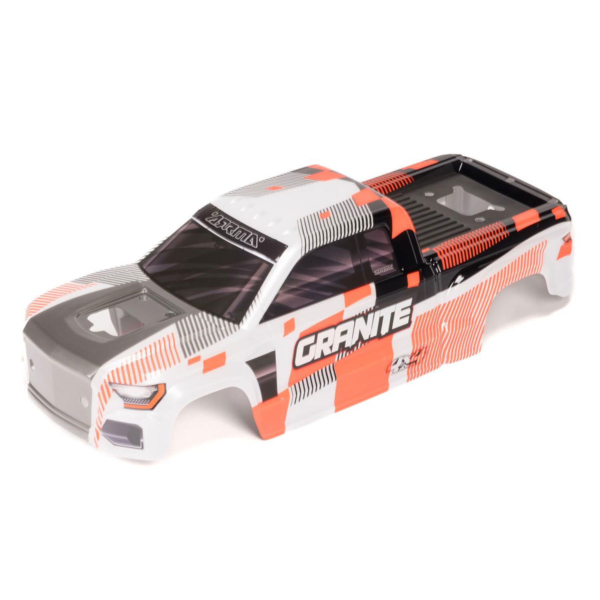 GRANITE 4x4 Clipless Painted Decaled Body (Orange)