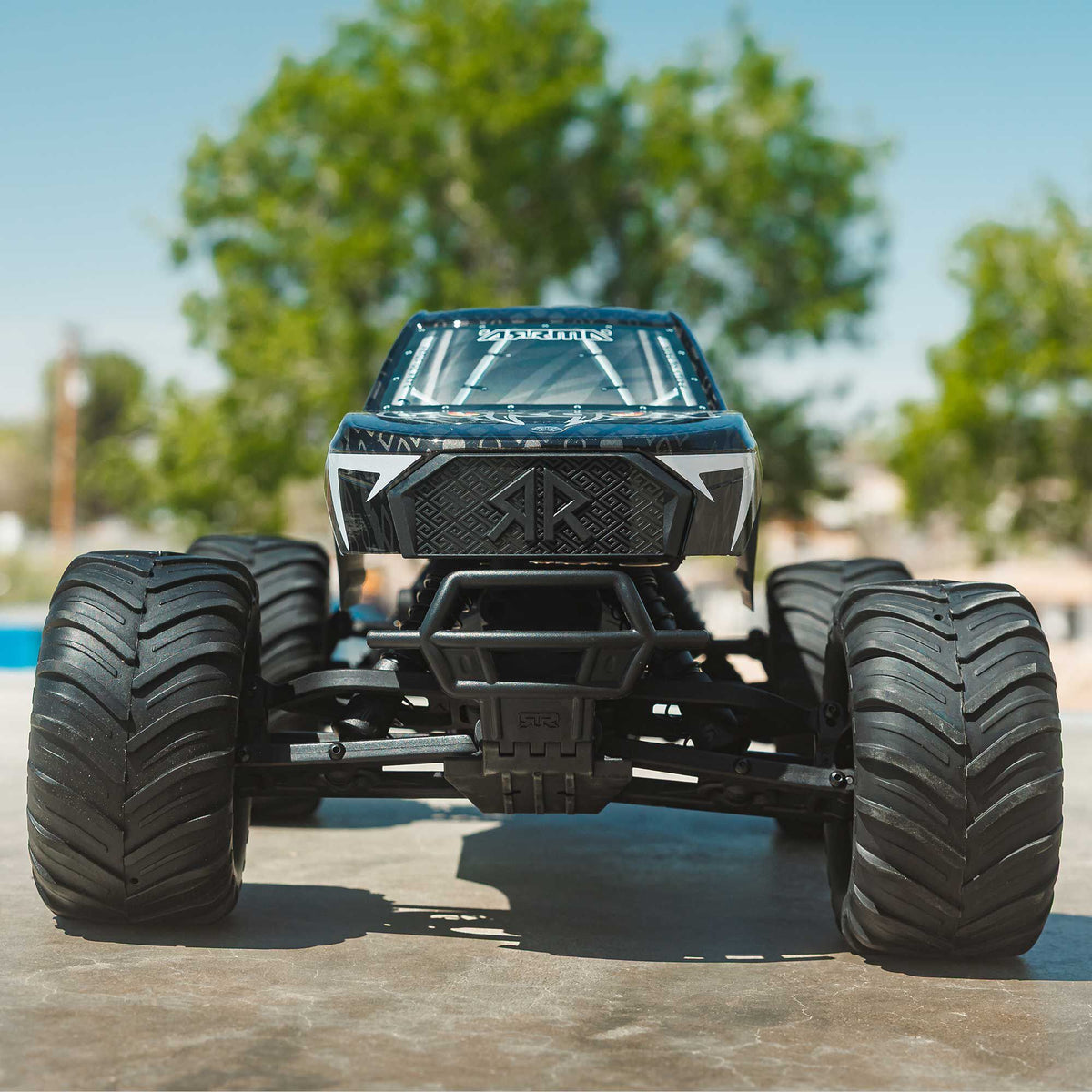 1/10 GORGON 2WD RTR Brushed Monster Truck (Battery & Charger Included), Gun Metal
