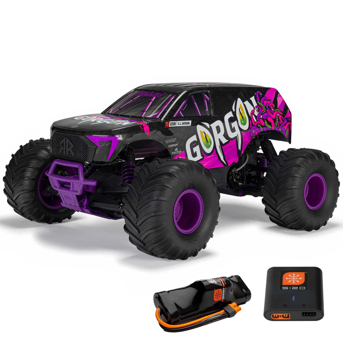1/10 GORGON 2WD RTR Brushed Monster Truck (Battery & Charger Included)
