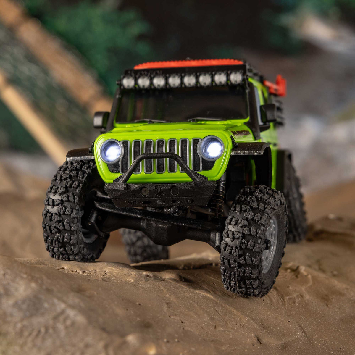 1/30 SCX30 Jeep Wrangler JLU 4X4 RTR Brushed Rock Crawler (Battery & Charger Included)