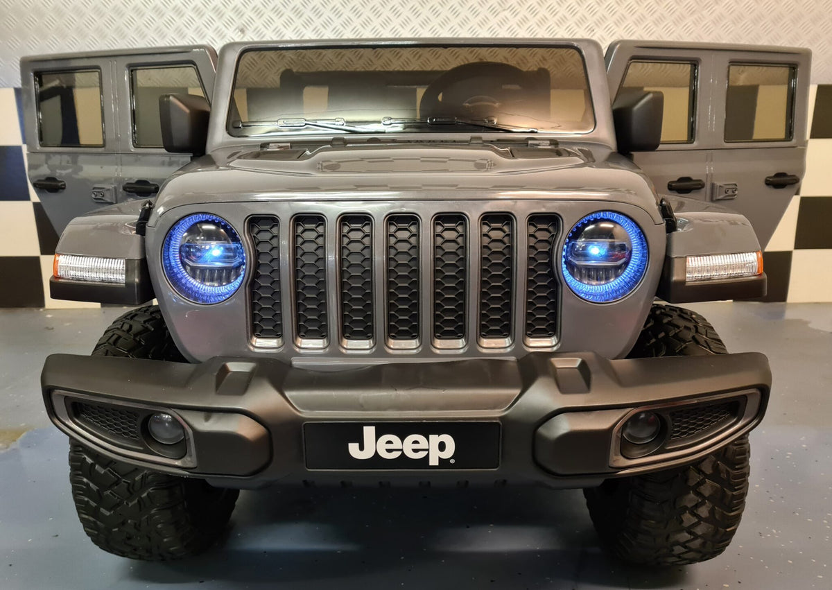 Jeep Gladiator 12V electric car for kids with remote control – 2 seats, red