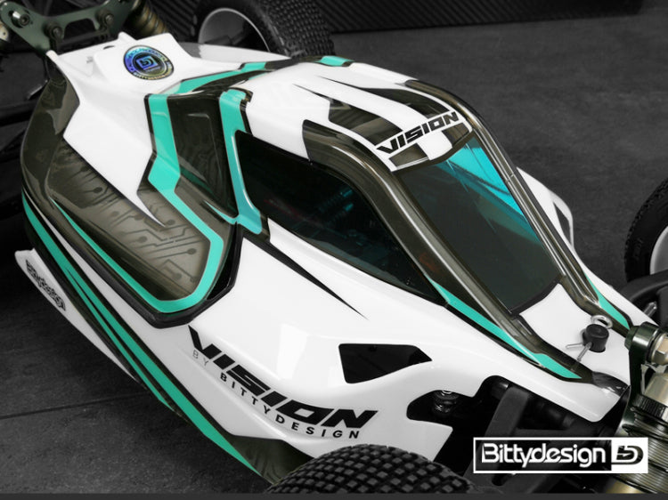 Body VISION 1/8 Buggy Mugen MBX8 Eco (Clear) Pre-Cut