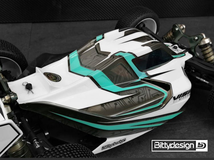 Body VISION 1/8 Buggy Mugen MBX8 Eco (Clear) Pre-Cut