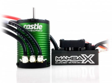 Castle Creations 010-0155-01 - MAMBA X Sensored ESC 25,2V WP and 1406-4600KV Combo