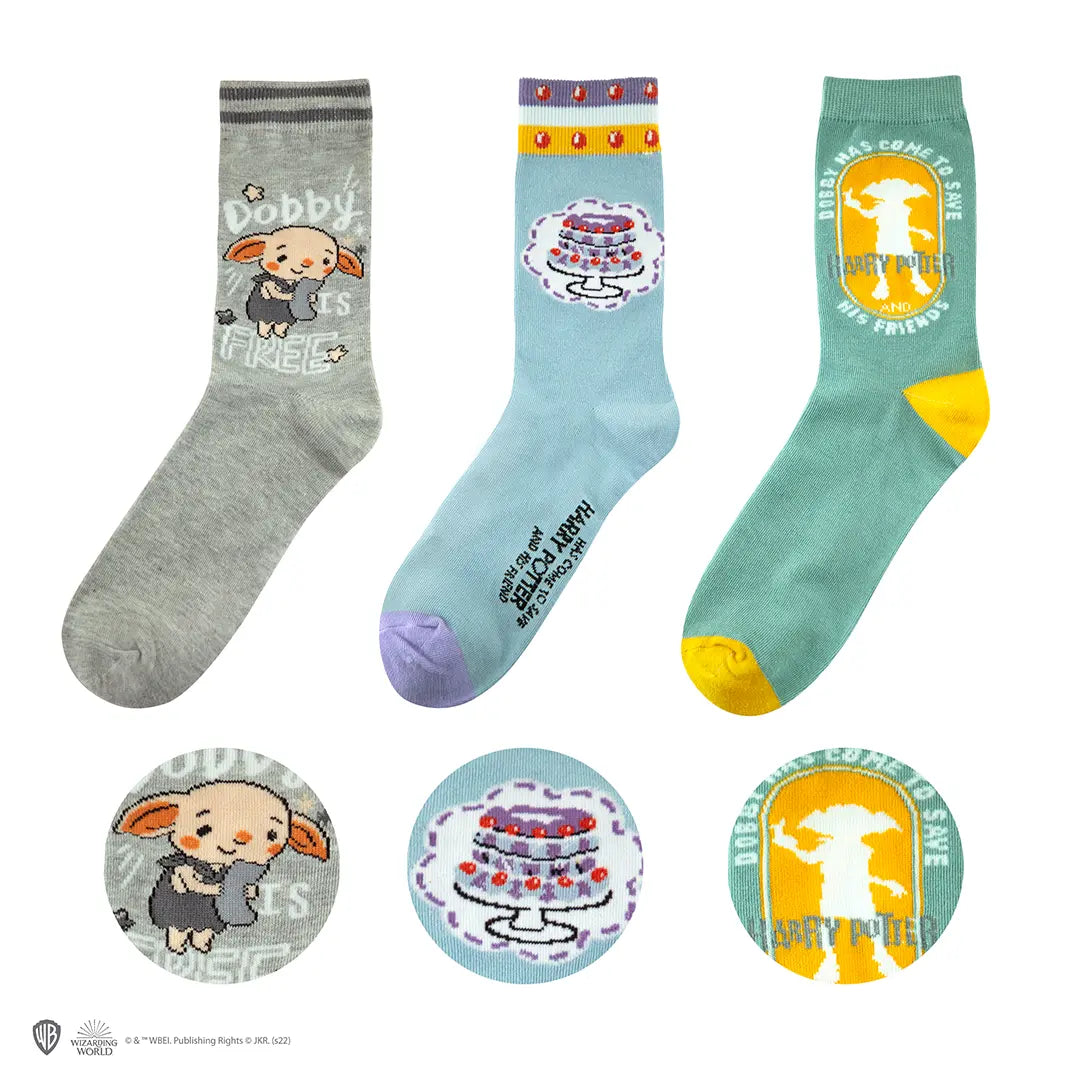 Set of 3 socks Dobby - Harry Potter