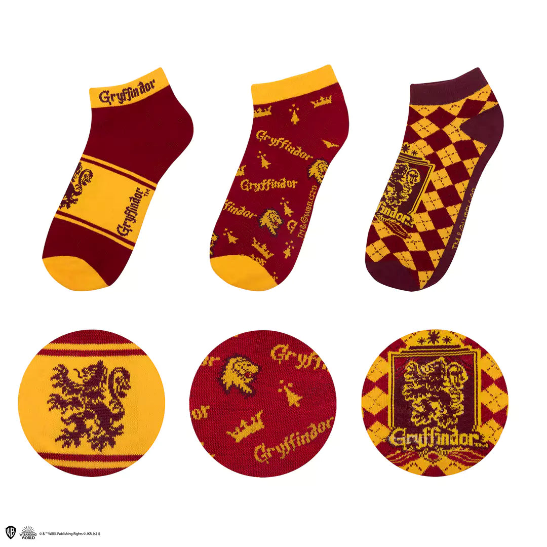 Set of 3 Gryffindor’s ankle socks - Harry Potter