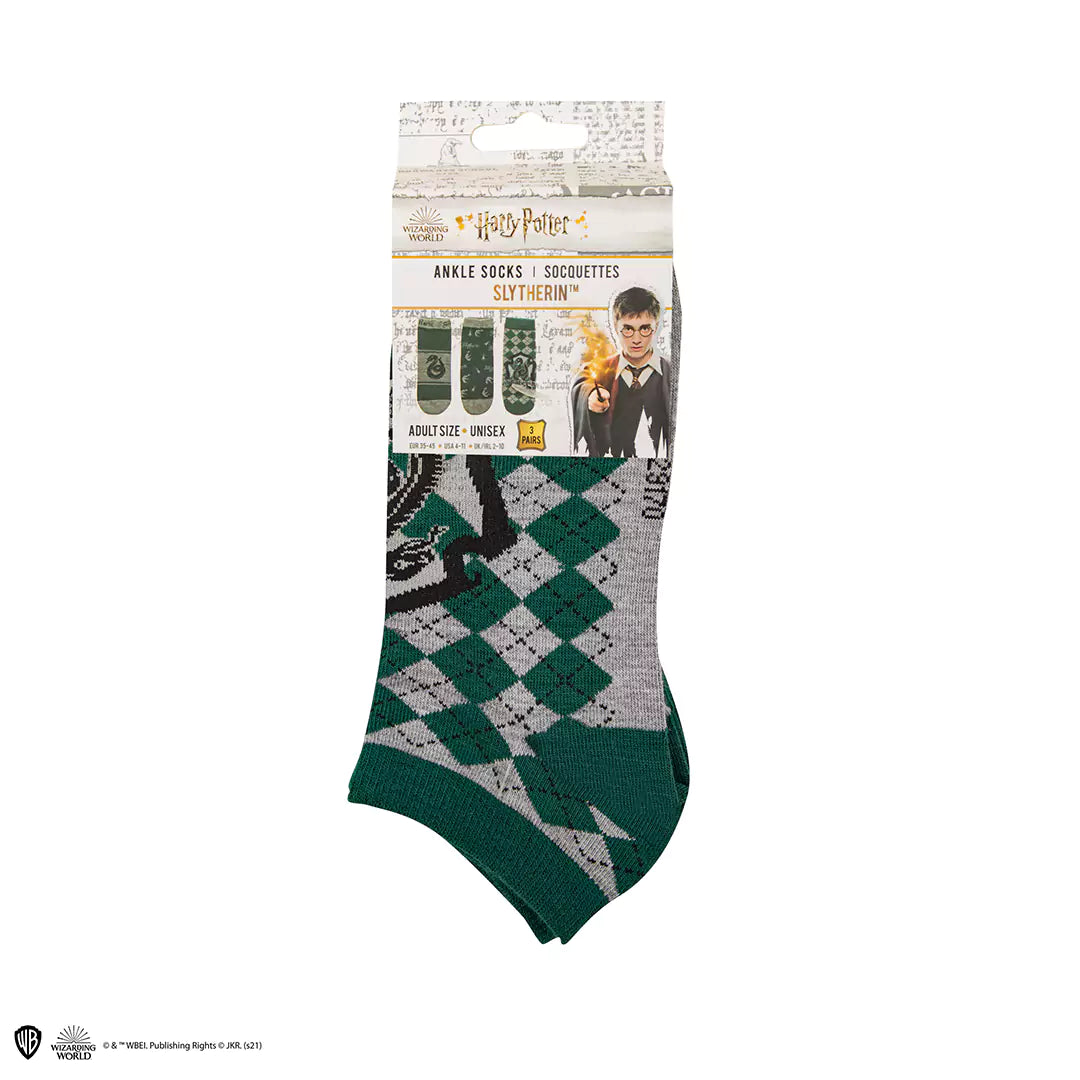Set of 3 Slytherin’s ankle socks - Harry Potter