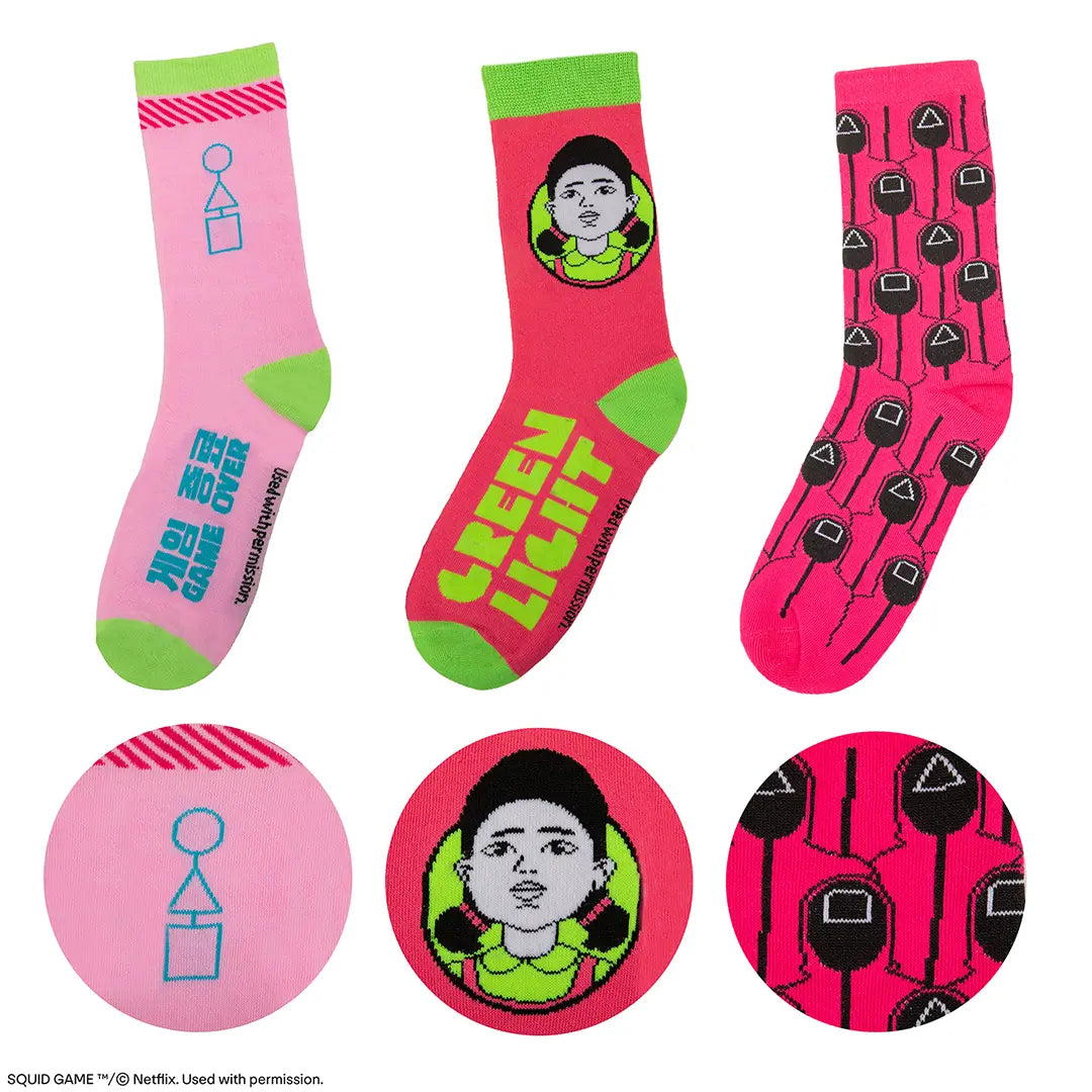 Set of 3 socks - Squid Game