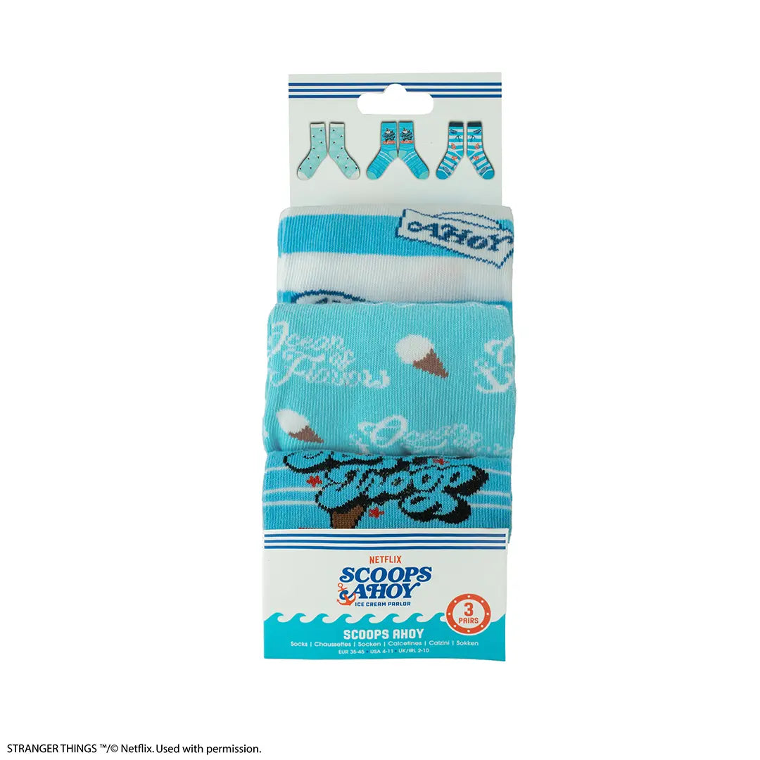 Set of 3 socks Scoops Ahoy - Stranger Things
