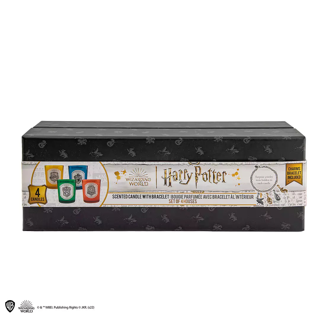 Set of 4 candles and 4 Houses’ Charms and bracelet - Harry Potter