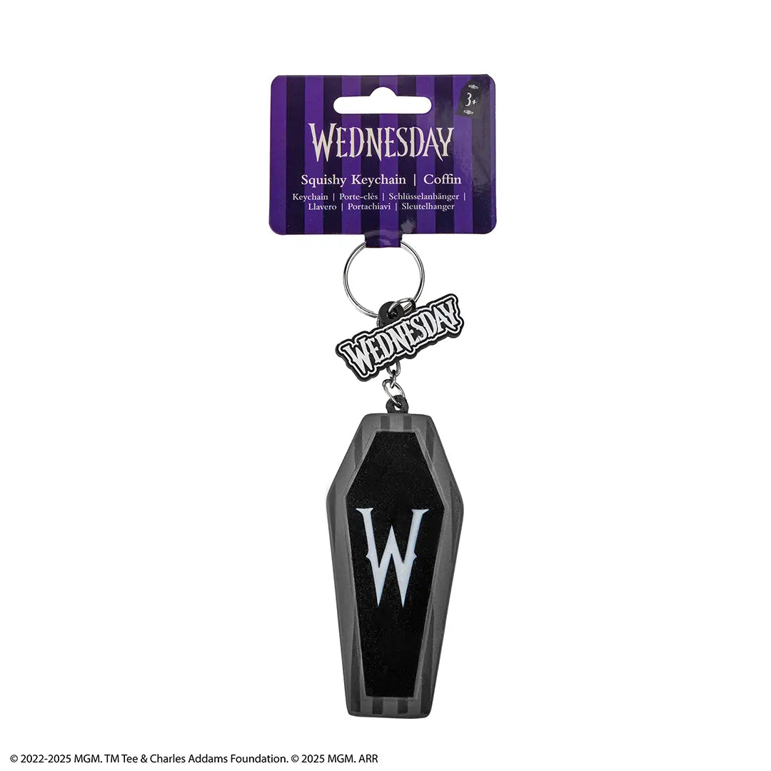 Squishy Keychain - Coffin - Wednesday