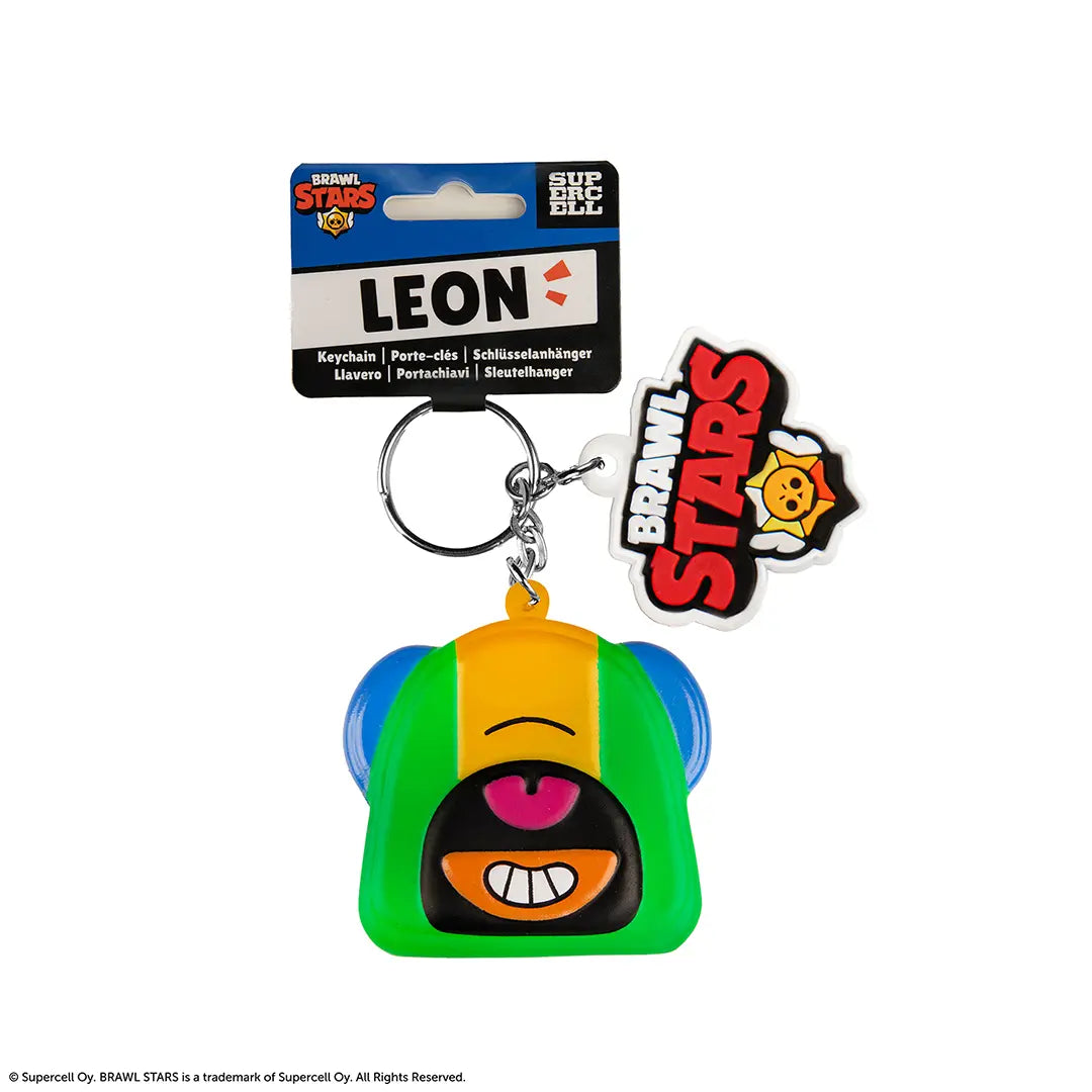 Squishy keychain Leon - Brawl Stars